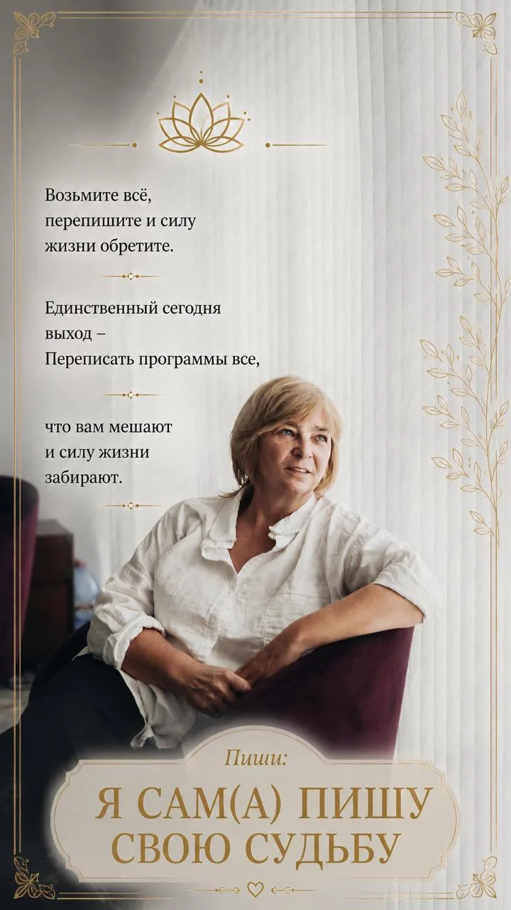 Пиши: Я САМ(а) ПИШУ СВОЮ СУДЬБУ
