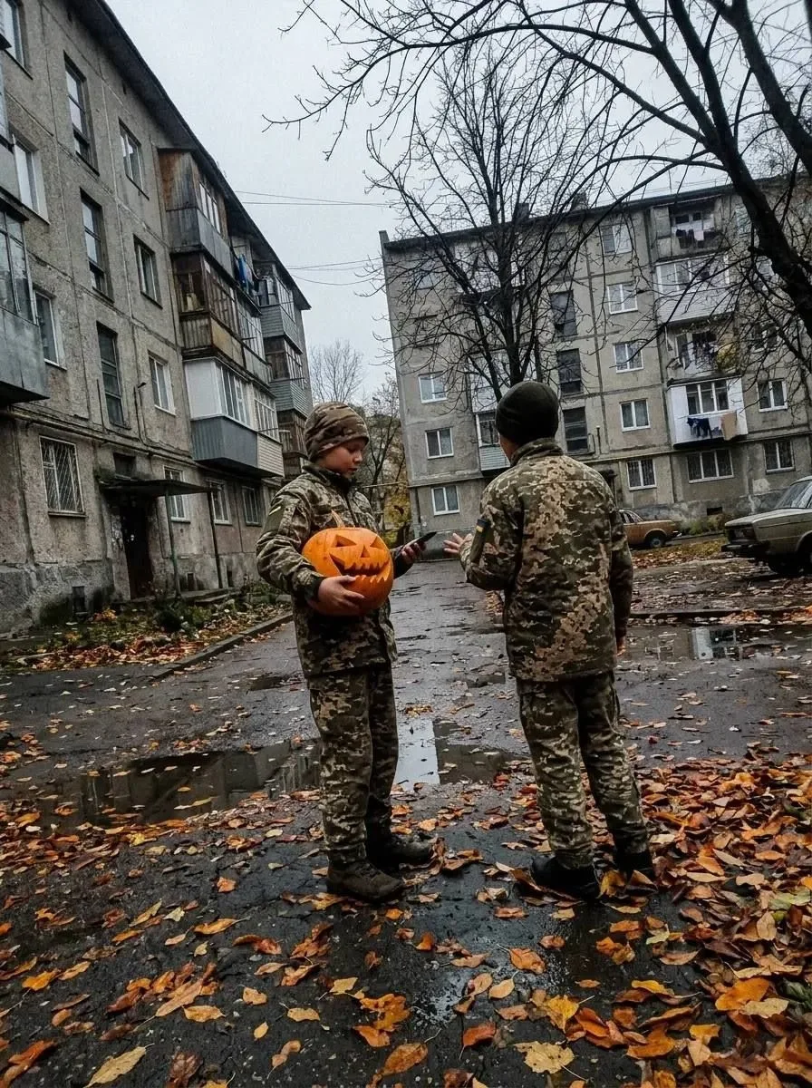 😱 Украинские дети на Хеллоуин переодеваются в ТЦКшников