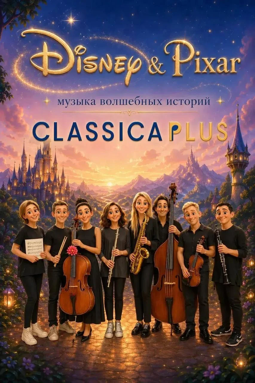 Магия Disney & Pixar в Доме музыки со скидкой 15%! ✨🎻