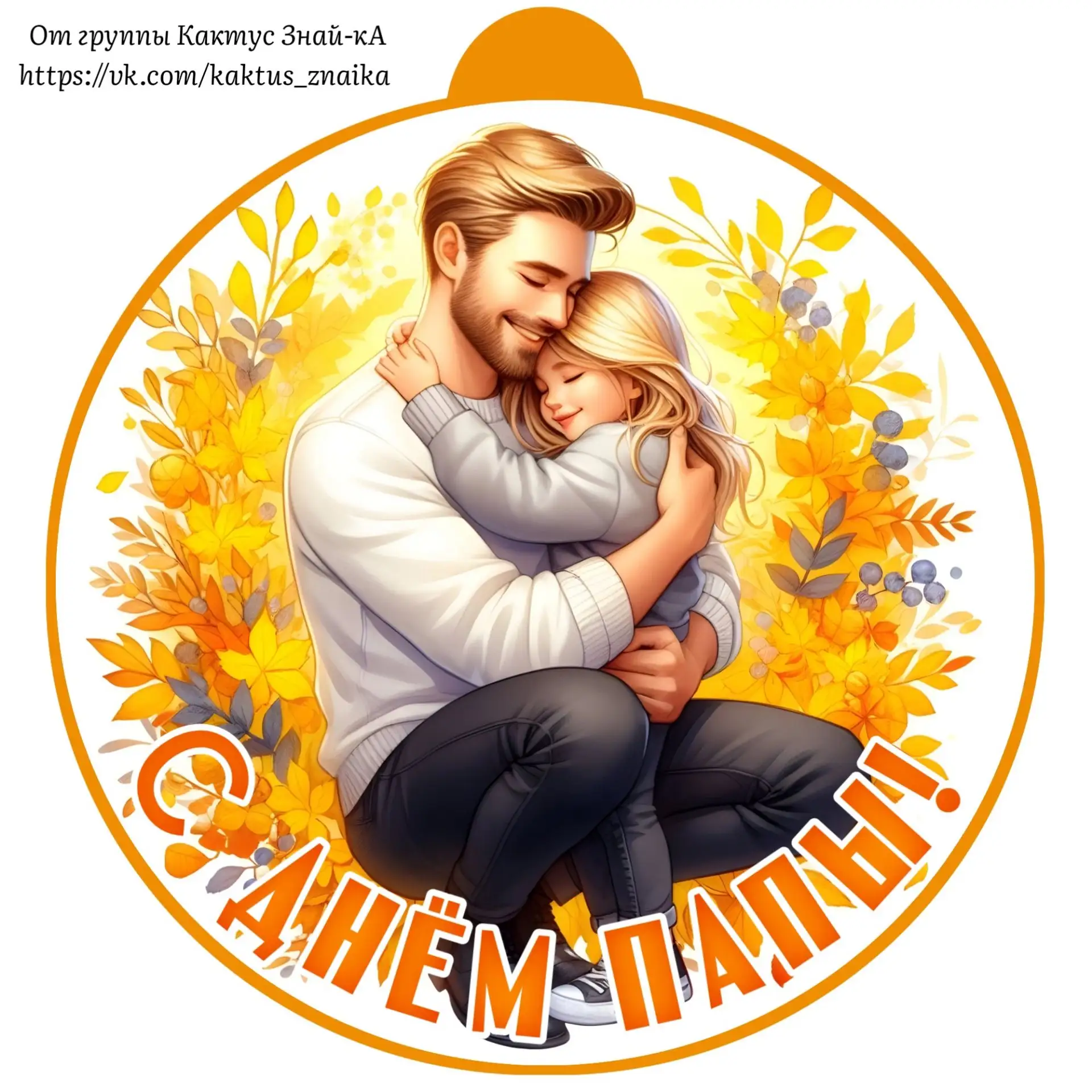 Медальки для ПАПЫ✅