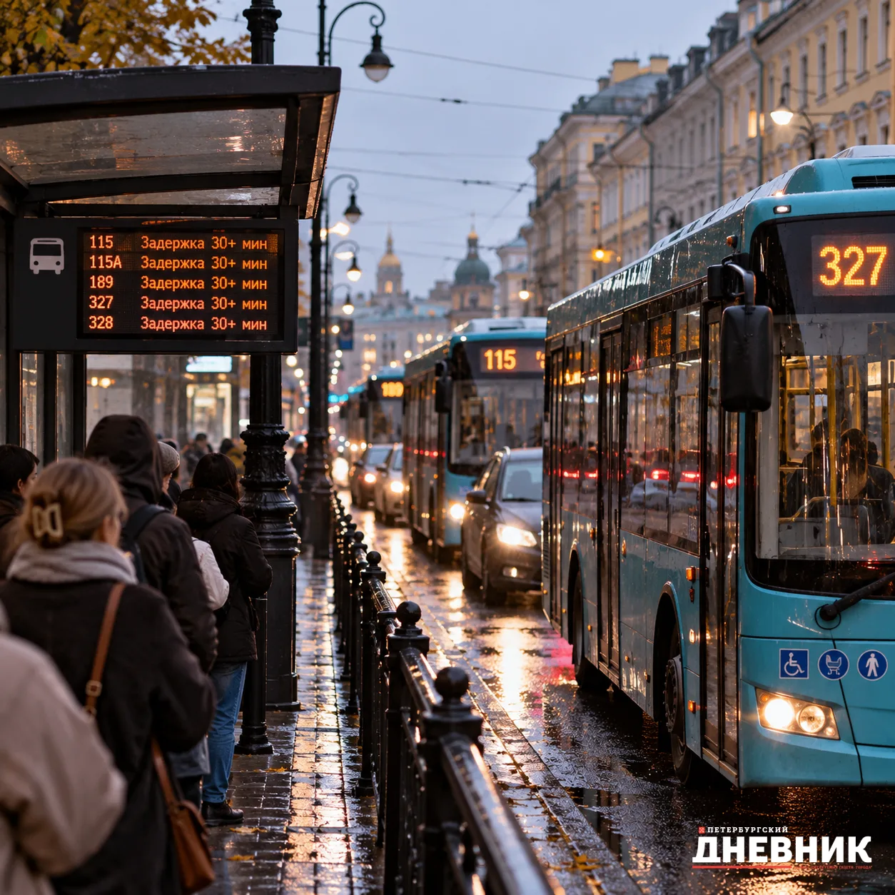 🚌 Пять автобусных маршрутов задерживаются из-за пробок на Советском проспекте