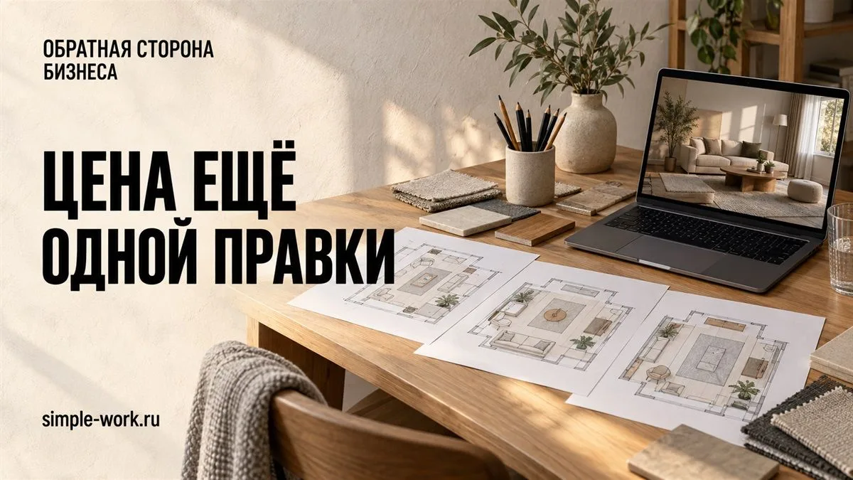 Дизайн интерьера: цена ещё одной правки