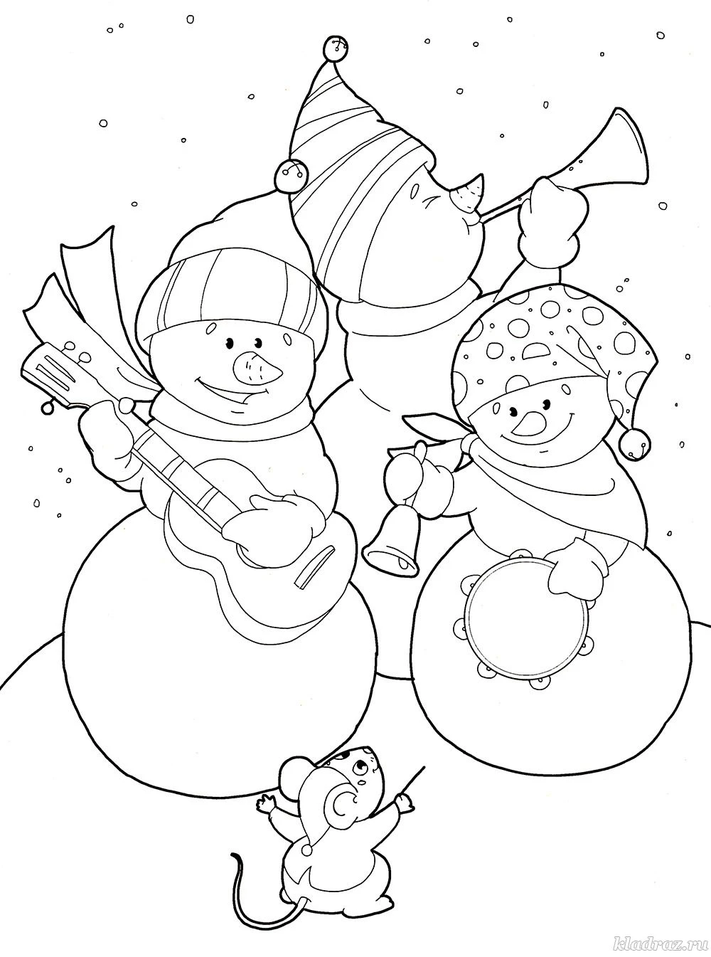 ❄️ Волшебная зима — Раскраски для детей 6–7 лет