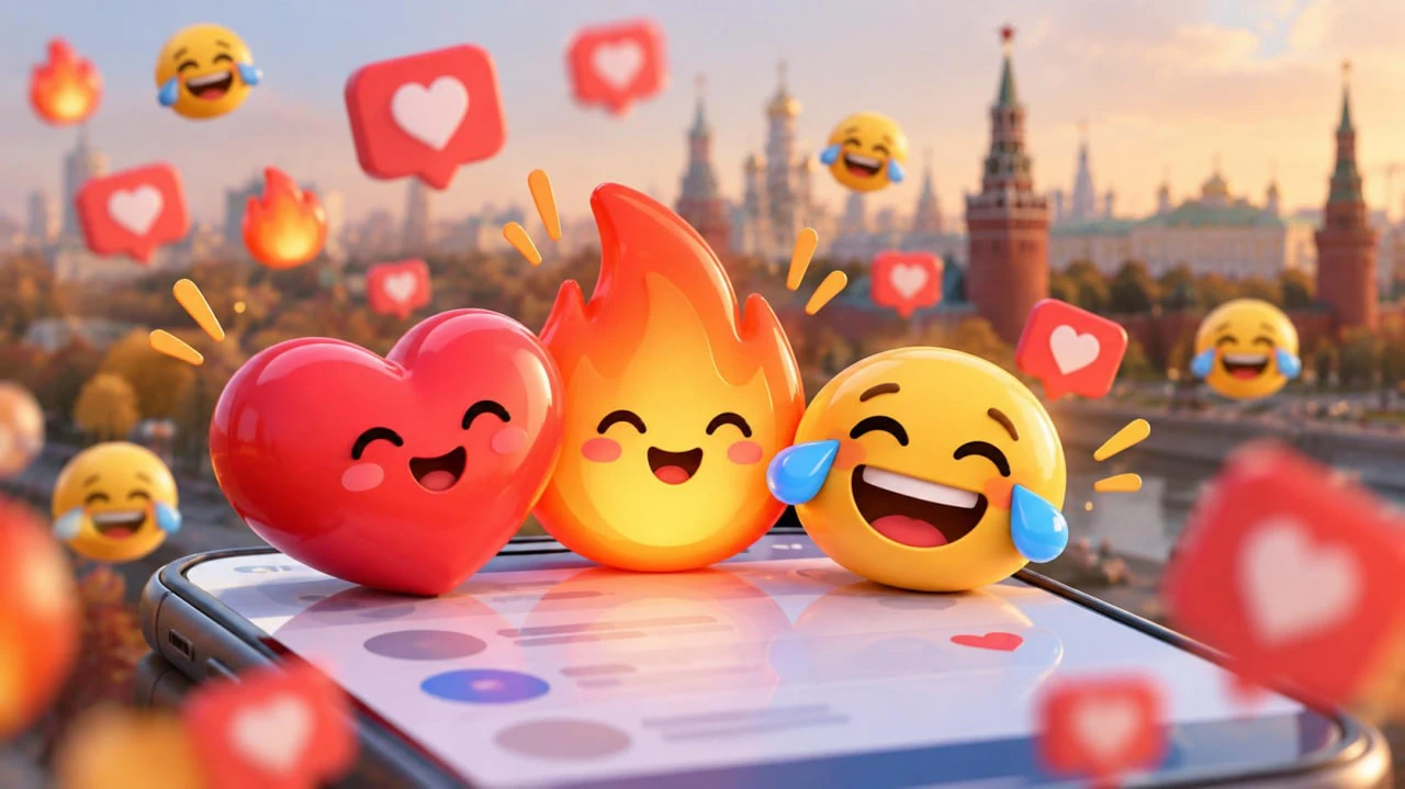 🩷 Огненное трио: названы самые популярные эмодзи в российских соцсетях