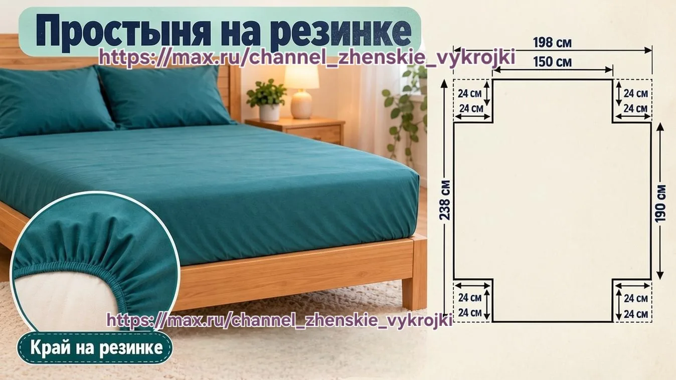 Простынь на резинке.