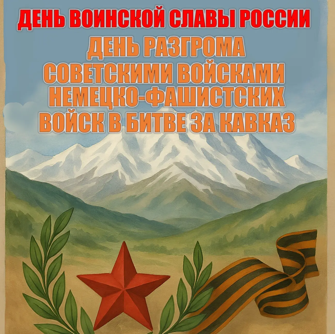 🏔 ДЕНЬ ВОИНСКОЙ СЛАВЫ РОССИИ 🏔