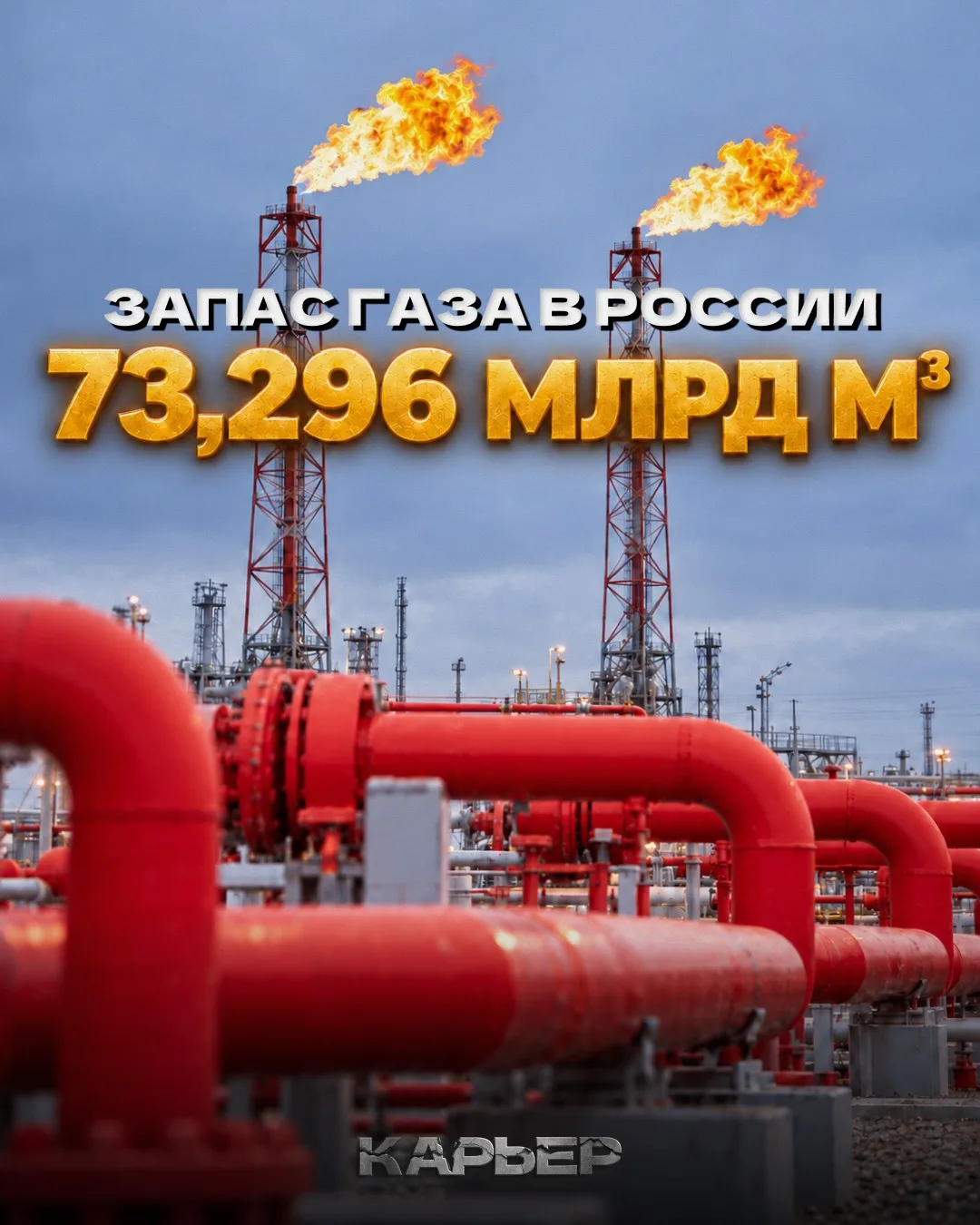 Цифра дня: 73,296 млрд куб. м — запас газа в России