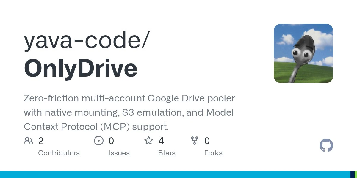OnlyDrive — пул Google Drive с несколькими учетными записями без каких-либо проблем с с...