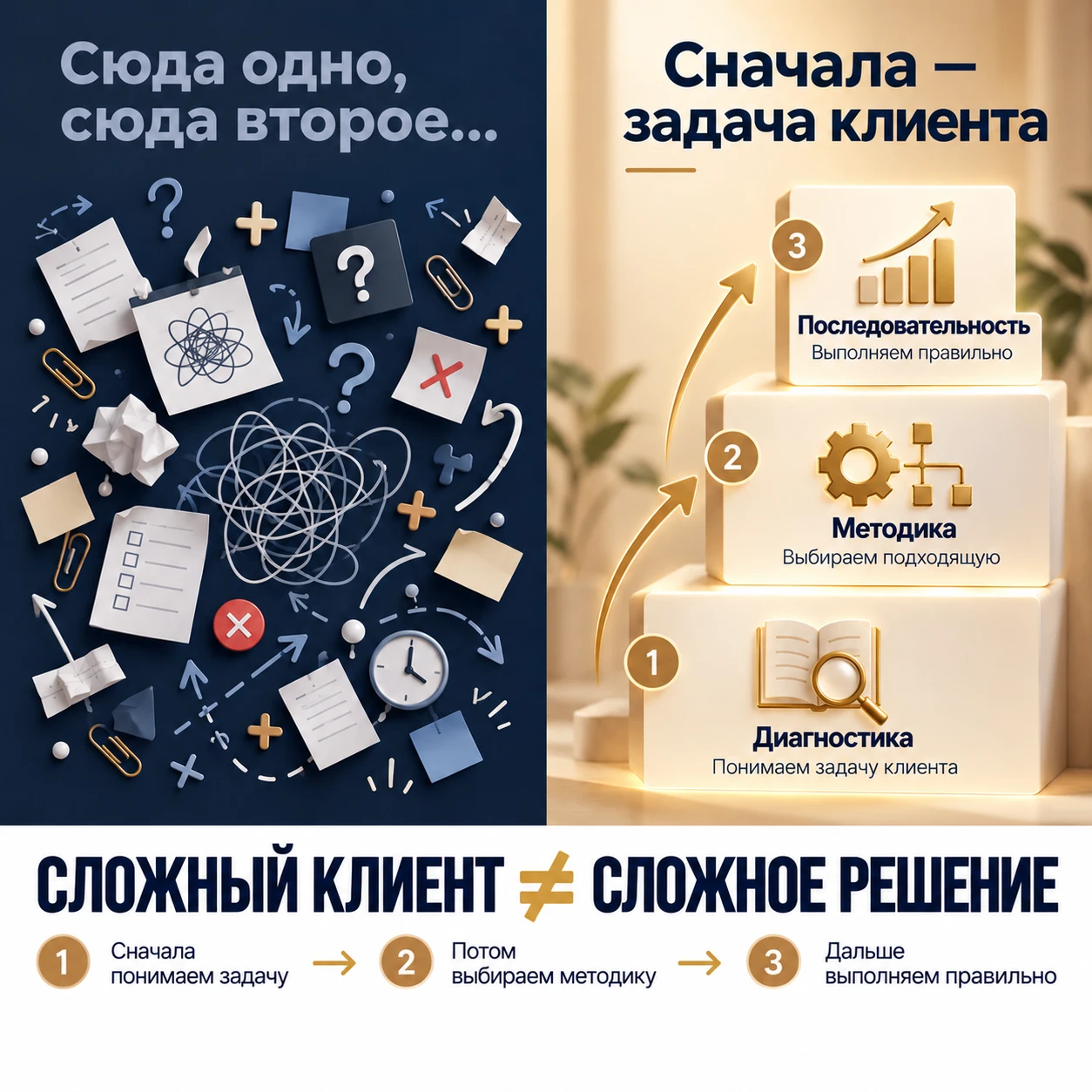 🔥 Сложный клиент —  не означает, что ему нужно назначить всё сразу