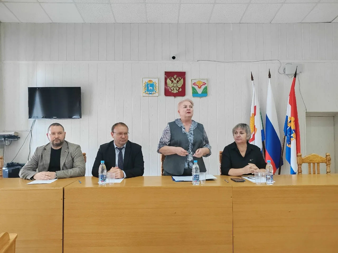 Только что депутаты Собрания представителей Ставропольского района на внеочередном засе...
