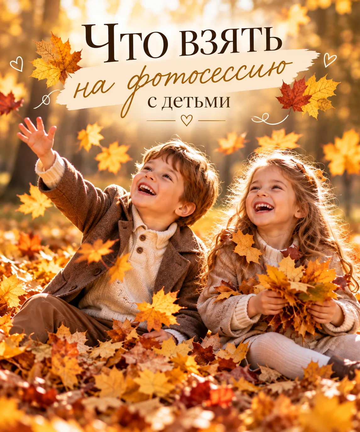 📸 Собираетесь на фотосессию с ребёнком? Вот что советую взять с собой.