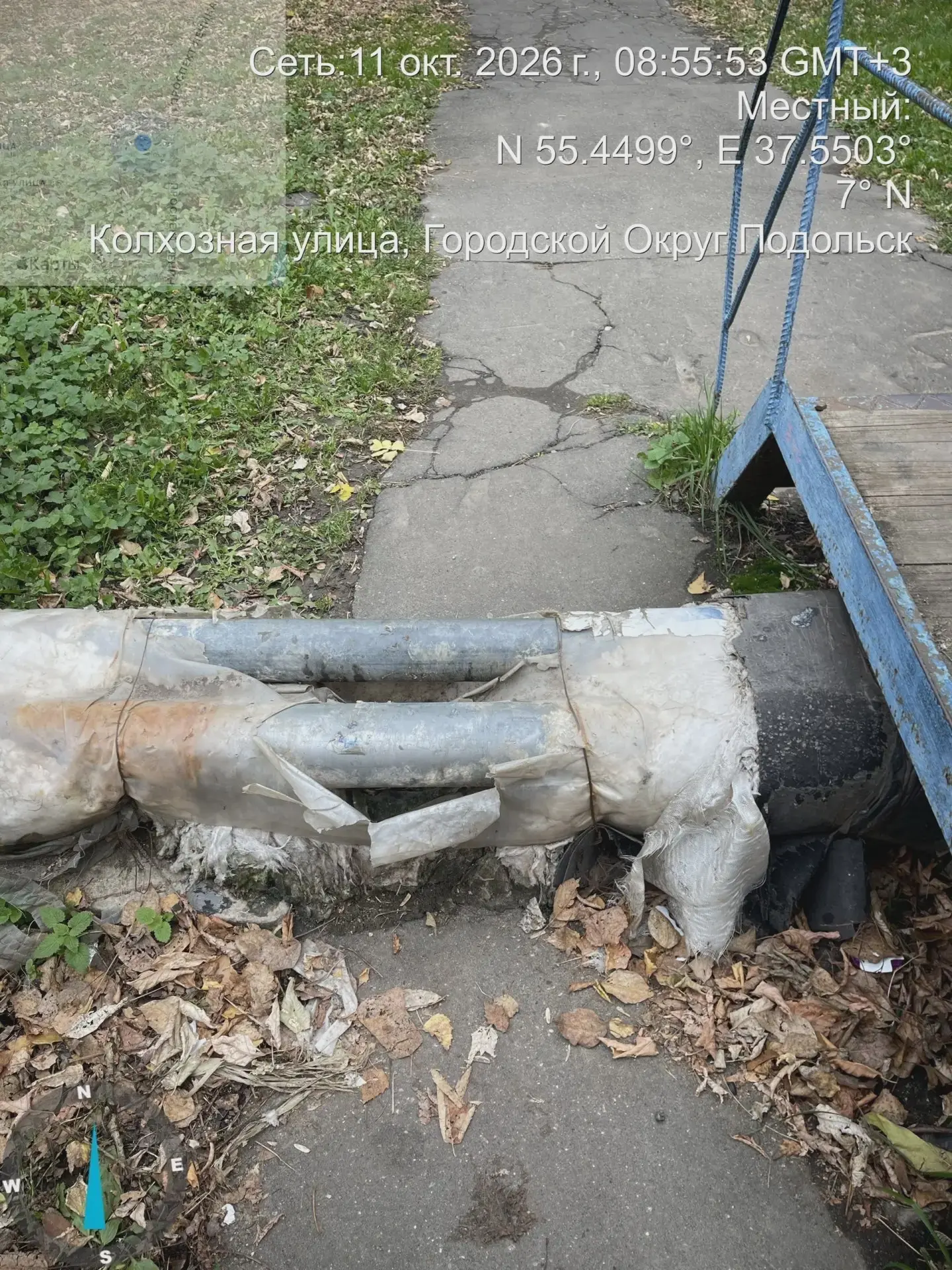 На Колхозной горячие трубы