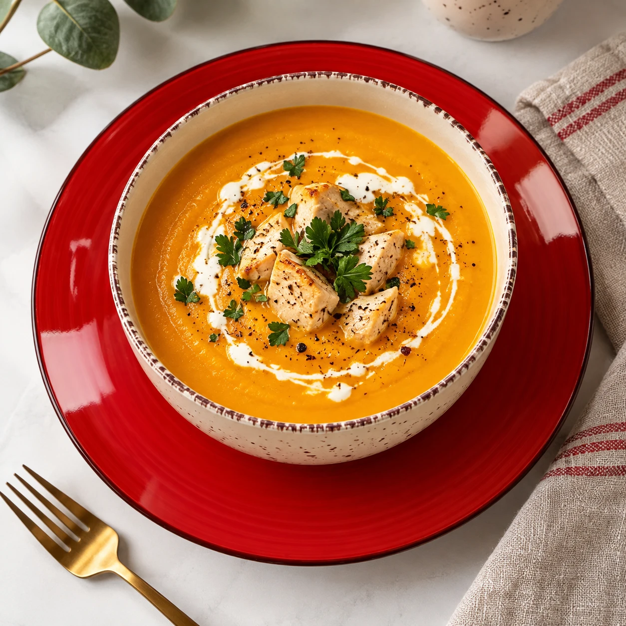 🎃 НЕОБЫЧНЫЙ СУП ИЗ ТЫКВЫ, КОТОРЫЙ УДИВИТ СВОИМ ВКУСОМ! СЕКРЕТНЫЙ ИНГРЕДИЕНТ — ХУРМА! 😋