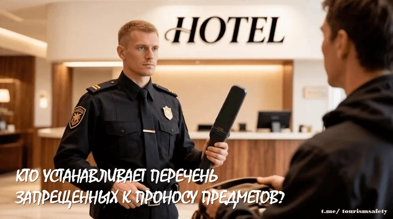 Могут ли отельеры сами устанавливать запрещенные к проносу в гостиницу предметы и матер...