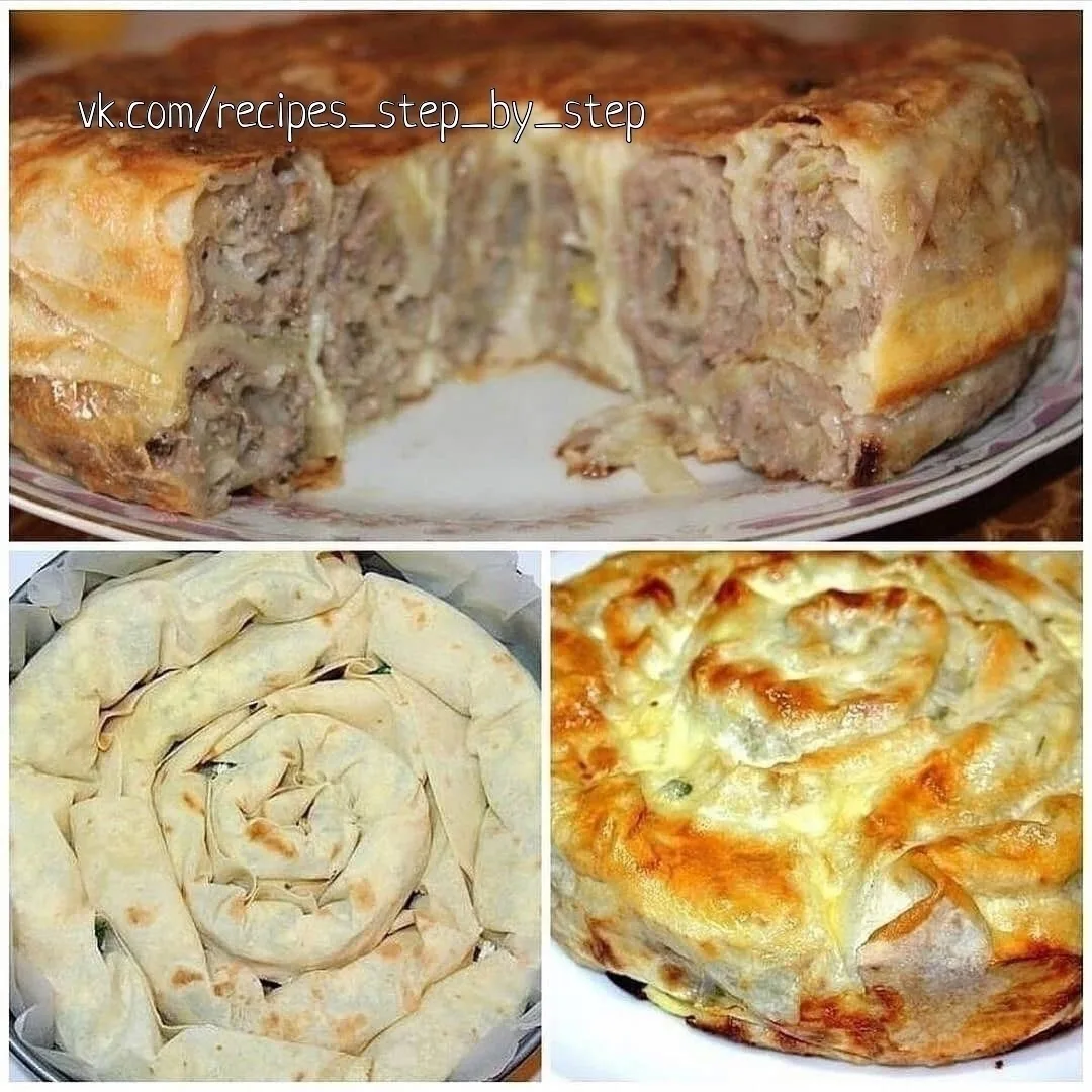 Пирог "Лаваш в заливке"😋