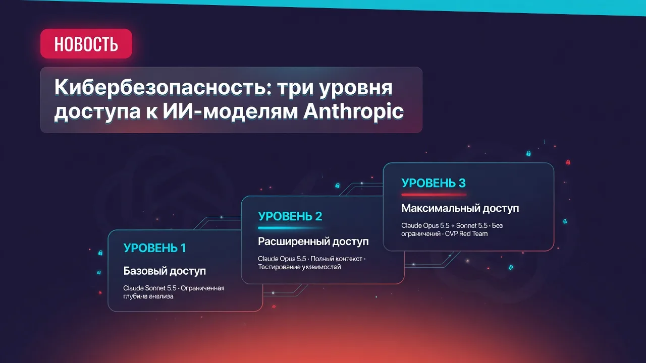 Кибербезопасность: три уровня доступа к ИИ-моделям Anthropic