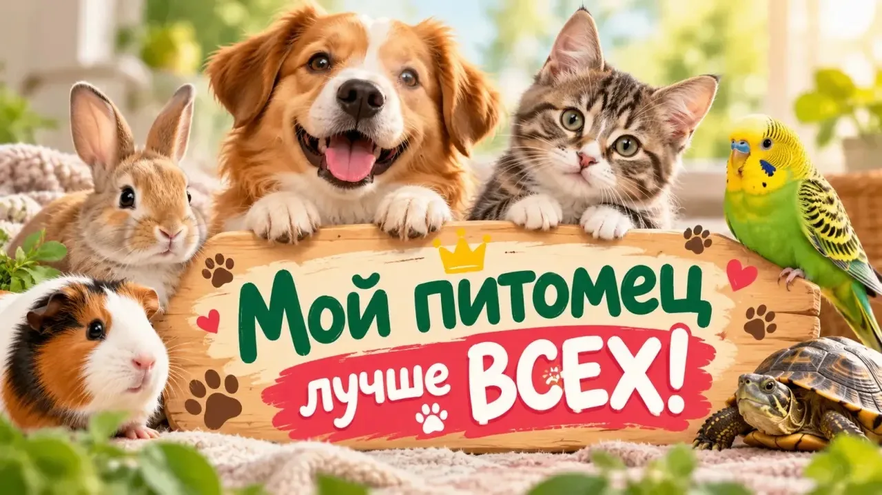 🐱 Стартует фотоконкурс «Мой питомец лучше всех!» 🐶
