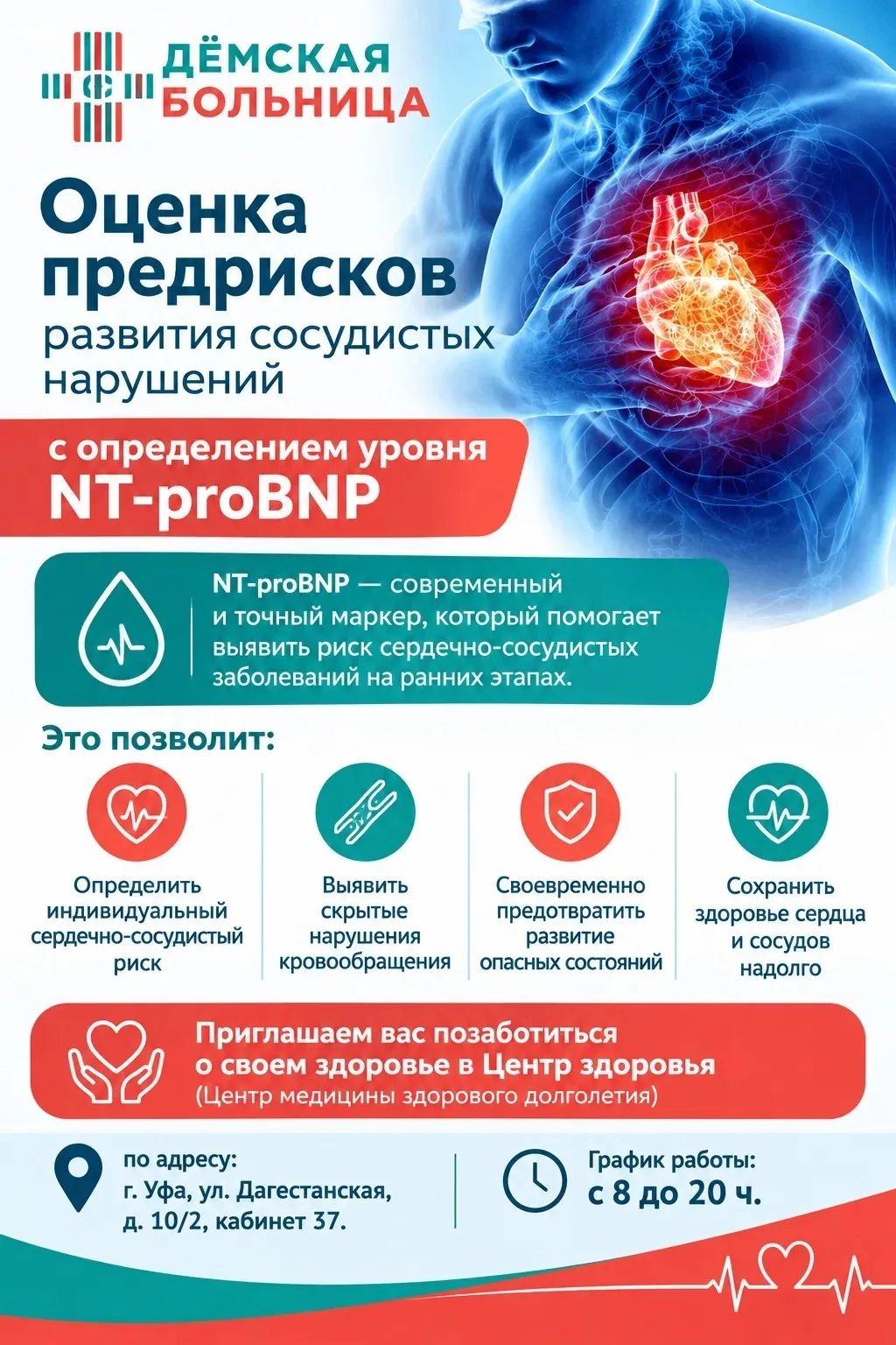 NT-proBNP( натрийуретический пептид): ранний сигнал скрытой нагрузки на сердце