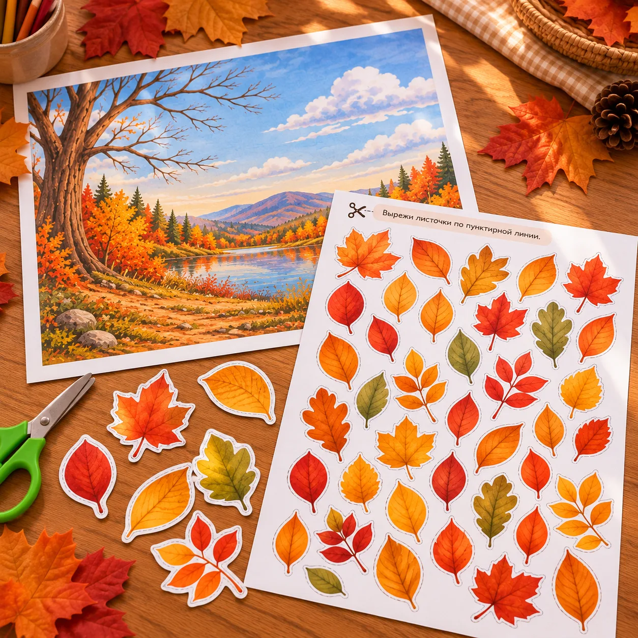🍂 3 осенние аппликации