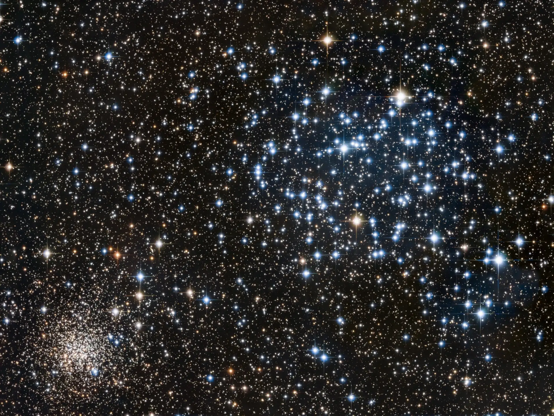 Рассеянные звёздные скопления M35 и NGC 2158 [Космокадр 27.02.2025]