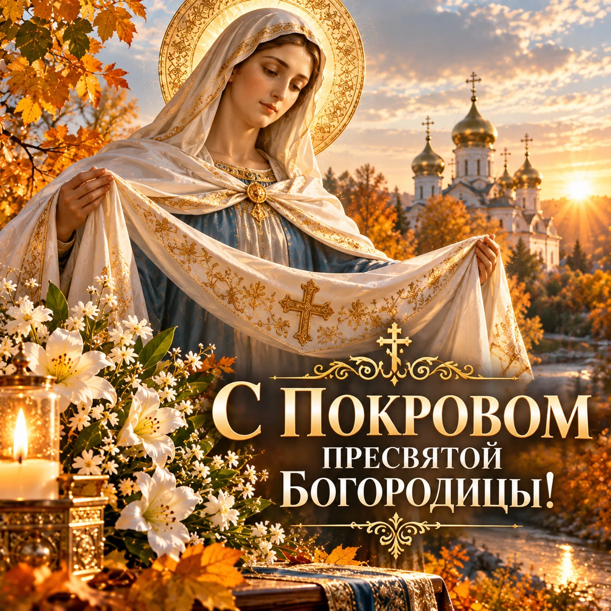🕊✨ С ПОКРОВОМ ПРЕСВЯТОЙ БОГОРОДИЦЫ, ДОРОГИЕ МОИ!