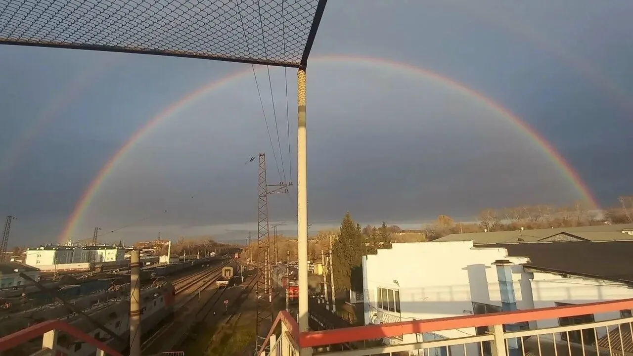 Утренняя радуга сегодня