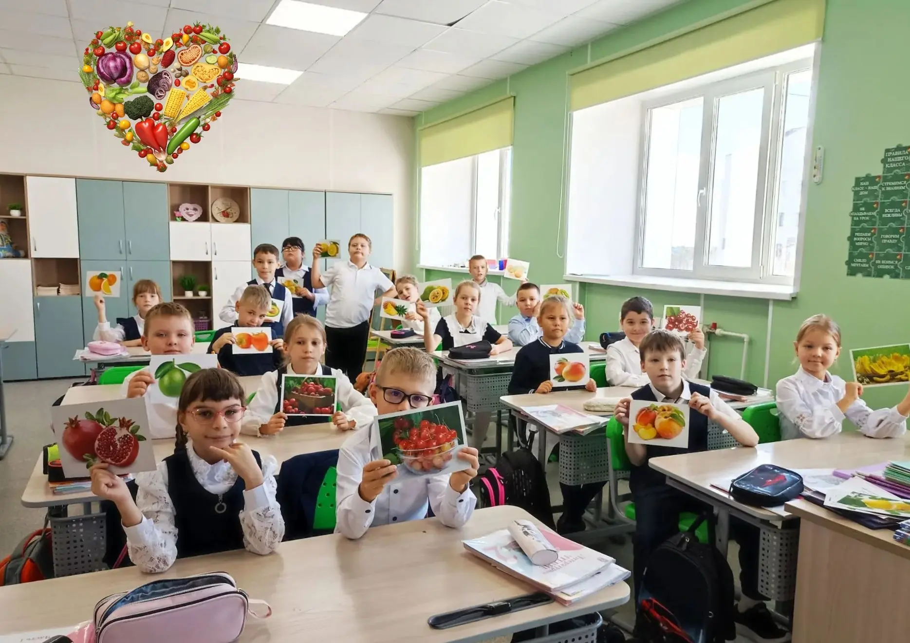 Сегодня во 2 классе прошёл увлекательный и познавательный классный час на тему «Здорово...
