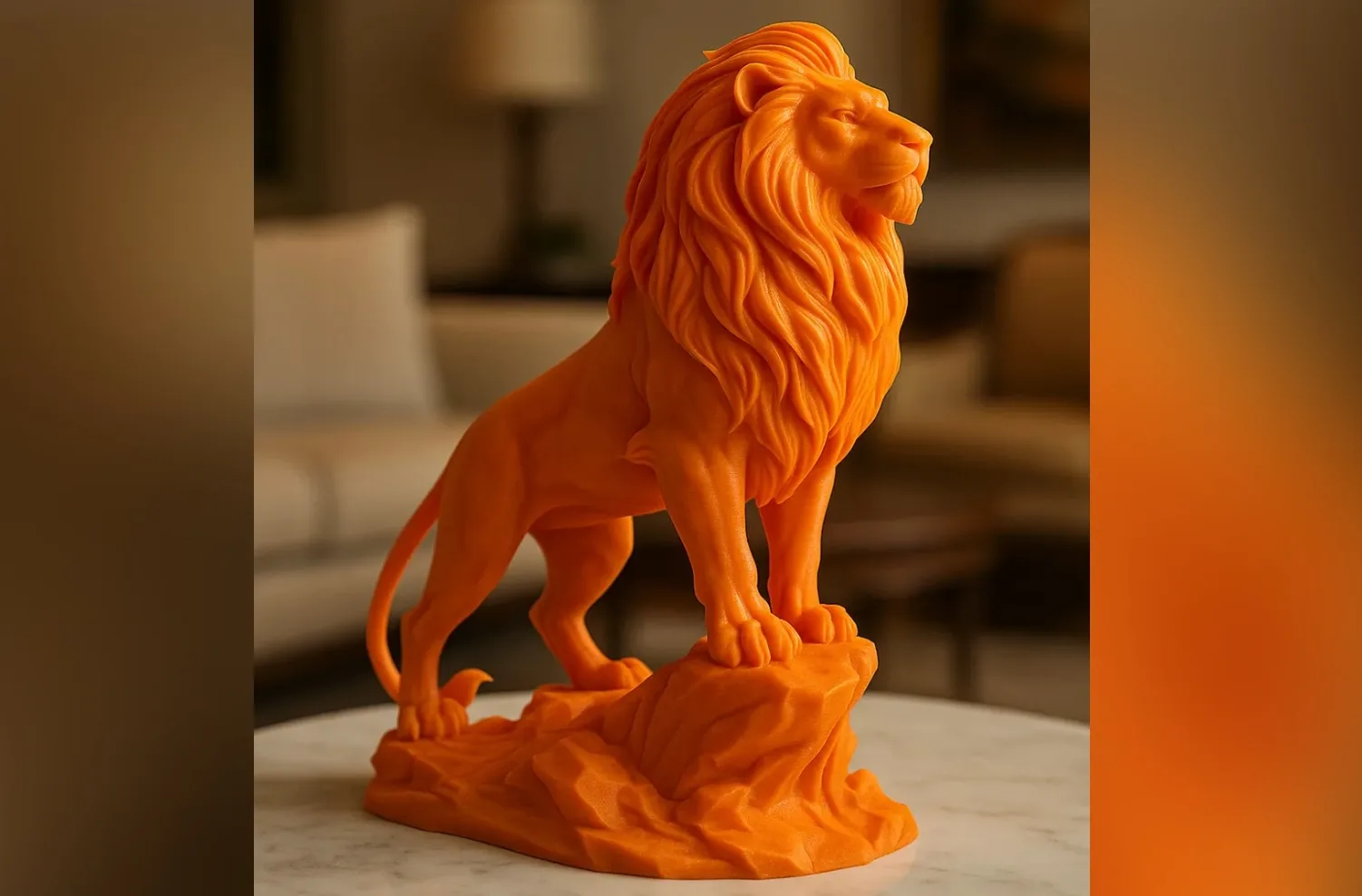 Лев 3D модель STL