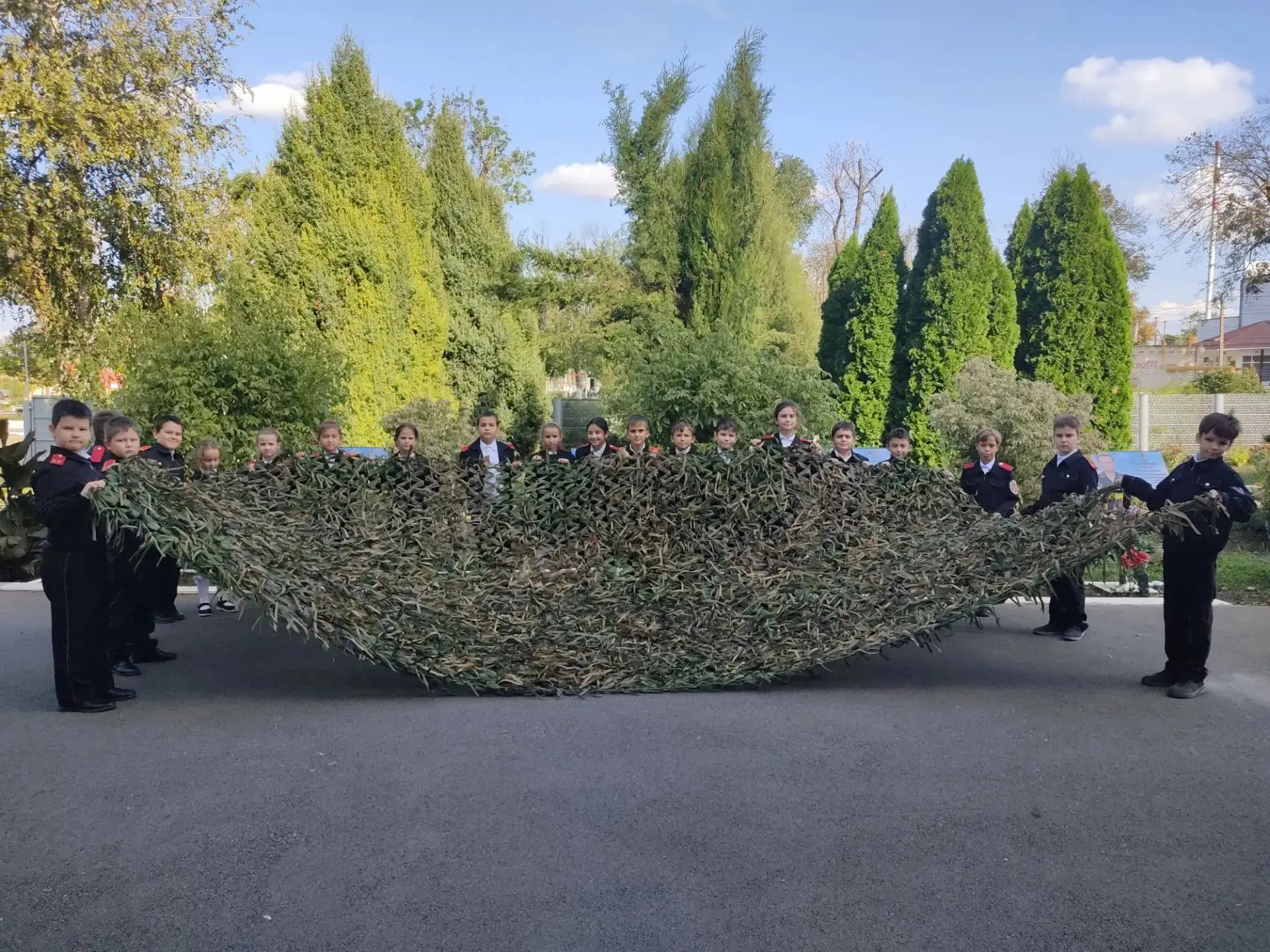 🇷🇺🇷🇺🇷🇺Давно мы не выставляли фотографии с нашими маскировочными сетями. Вот одна ...
