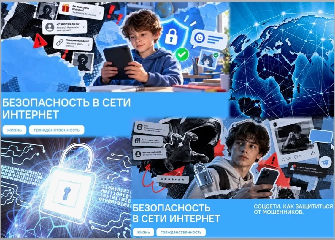 В 1-11 классах прошли «Разговоры о важном», посвящённые безопасности в сети Интернет.