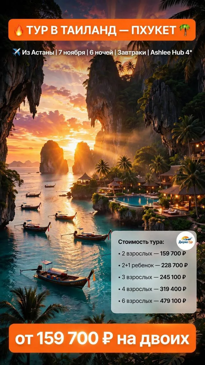 🔥🌴 ТУР В ТАИЛАНД — ПХУКЕТ ПО ВЫГОДНОЙ ЦЕНЕ! 🌴🔥