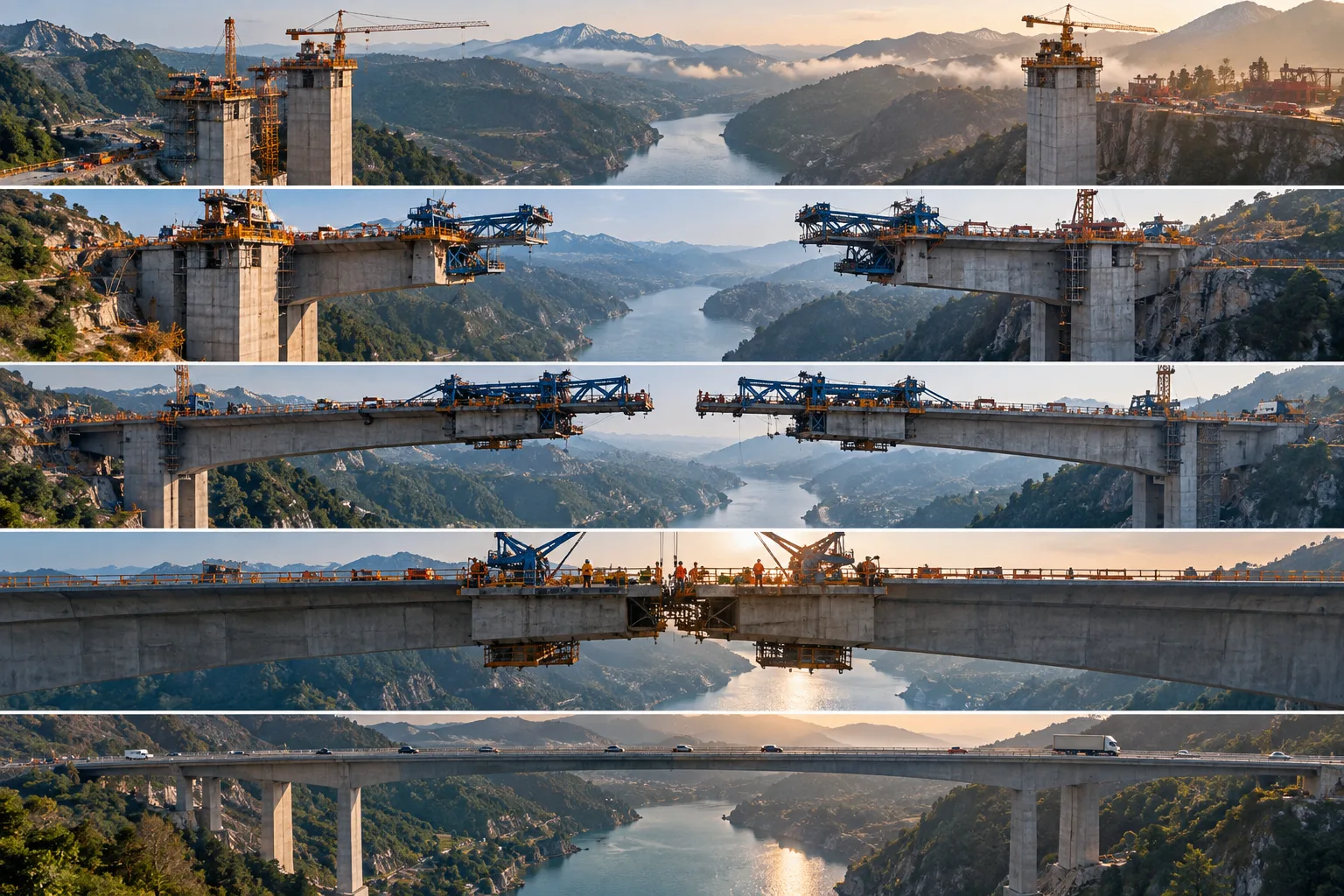 🌉 Как строят мост, если под ним ничего нет?