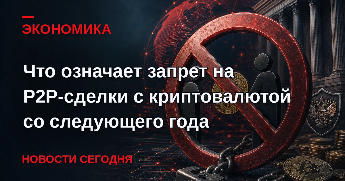С 1 июля 2027 года P2P-сделки, которые позволяют физлицам продавать и покупать криптова...