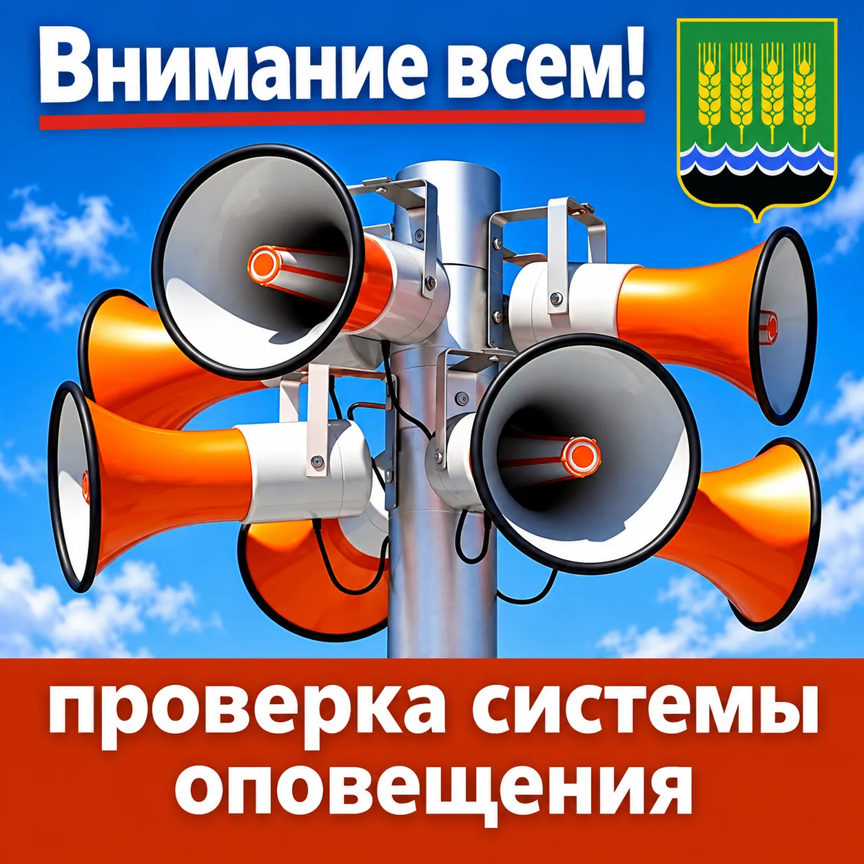 📢Внимание! По всей Башкирии завоют сирены