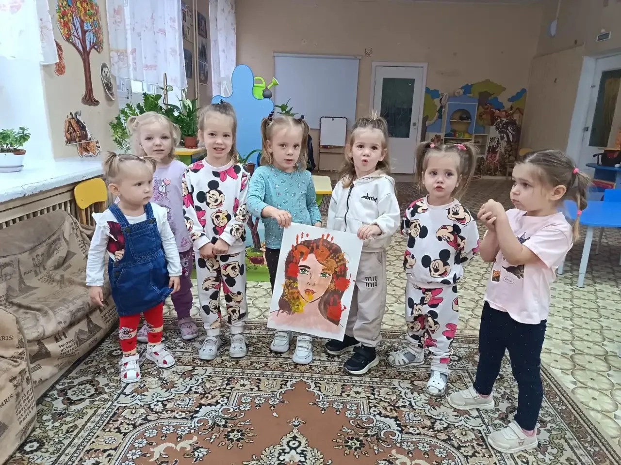 🍂 Украшаем портрет Осени: творим ладошками! 🍁