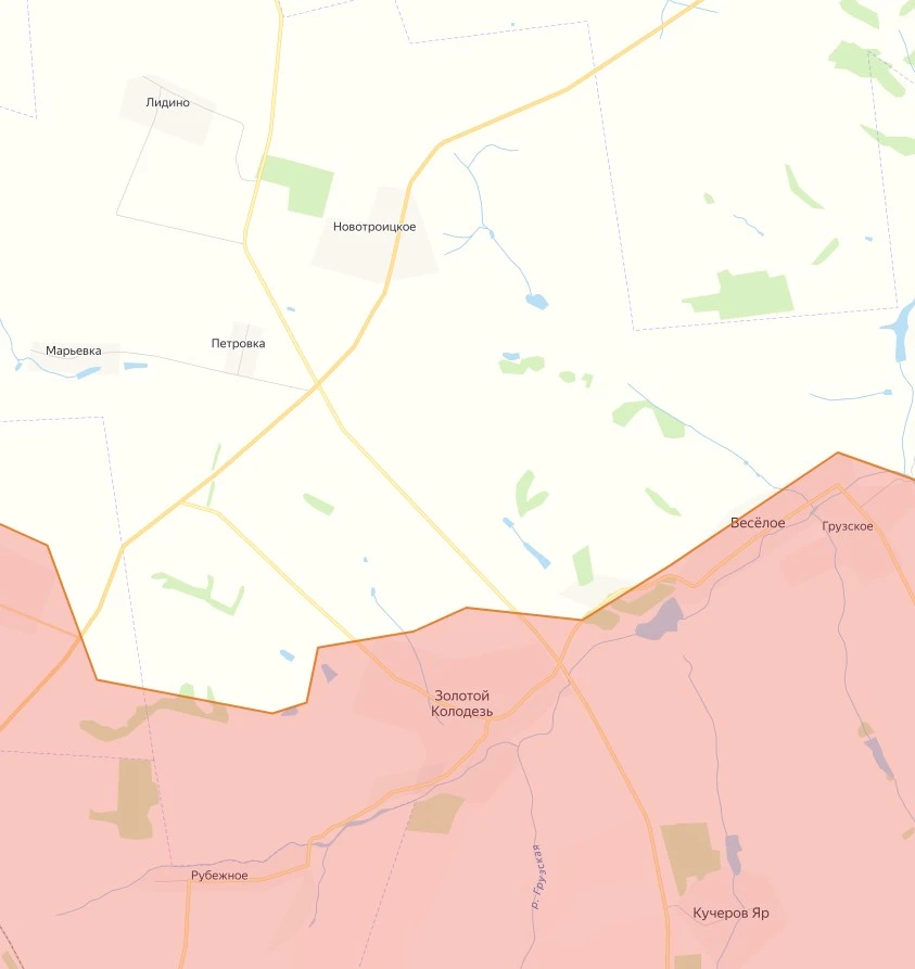Русская Армия выбила бандеровцев из н. п. Новотроицкое в ДНР.