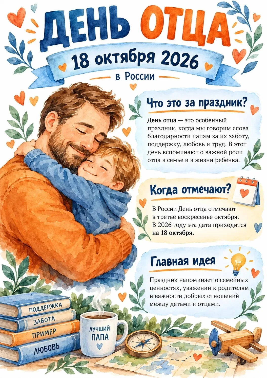 В России 18 октября отметят День отца