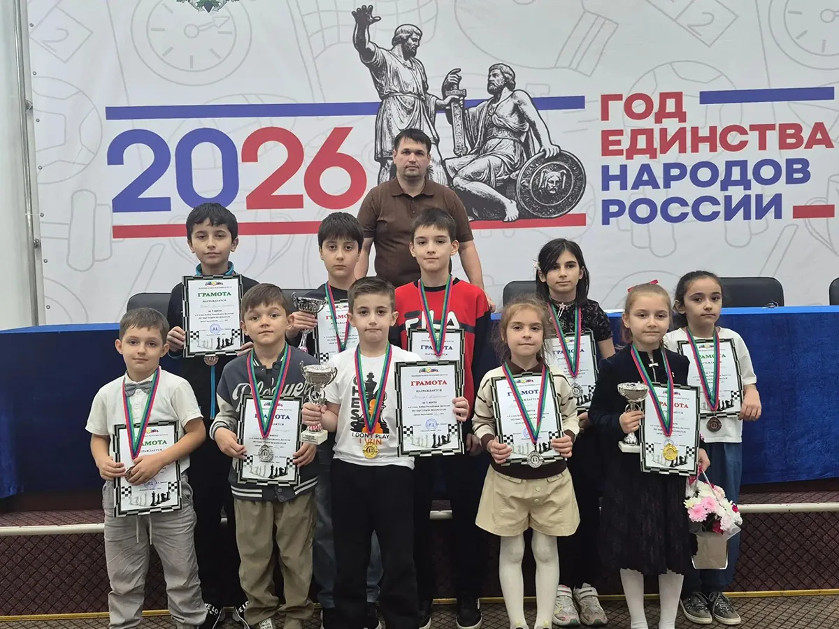 В Махачкале прошел 4-й этап Кубок Республики Дагестан 2026 года по быстрым шахматам сре...
