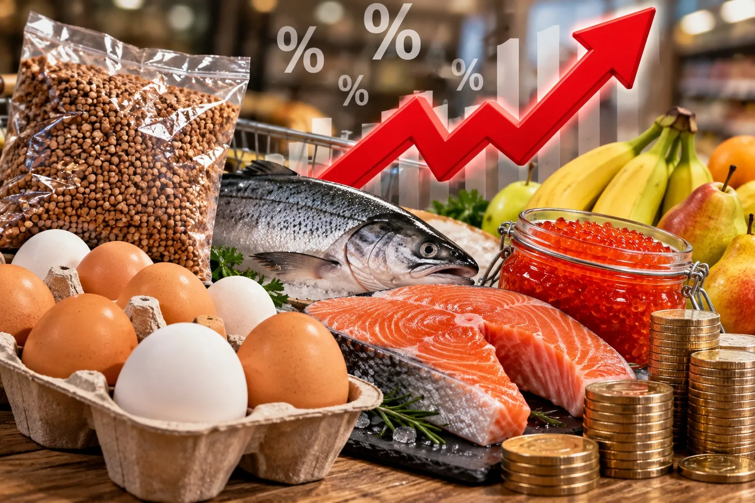 🥚📈 В Тамбовской области резко подорожали яйца, гречка и рыба