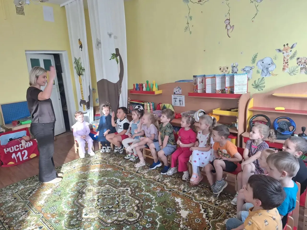 Занятие с педагогом-психологом в средней группе №1 🌸
