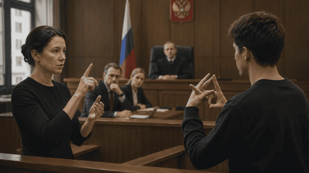 Судебный переводчик заметила жест, которого не было в словарях. Свидетель и обвиняемый ...