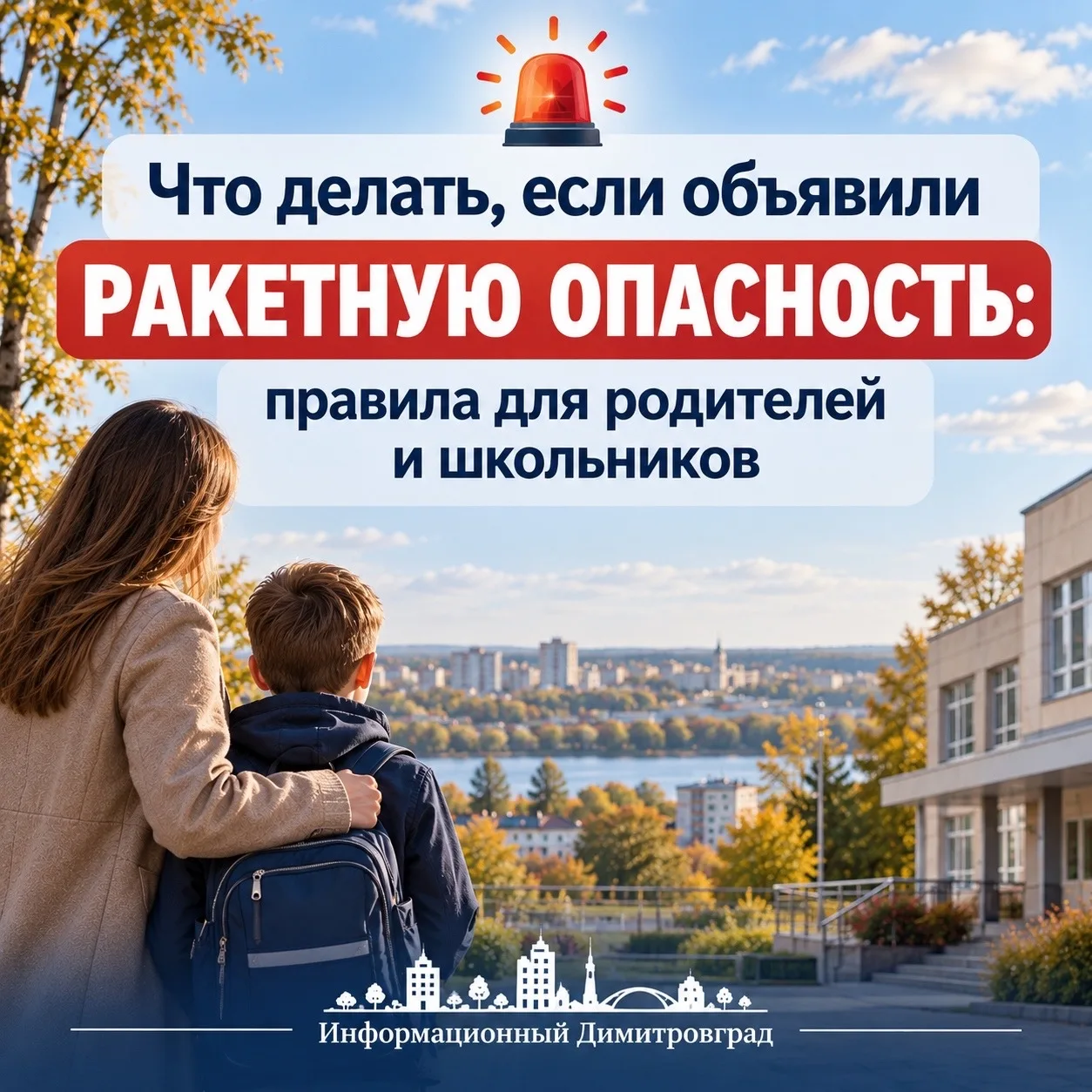 🚨 Что делать, если объявили ракетную опасность: правила для родителей и школьников