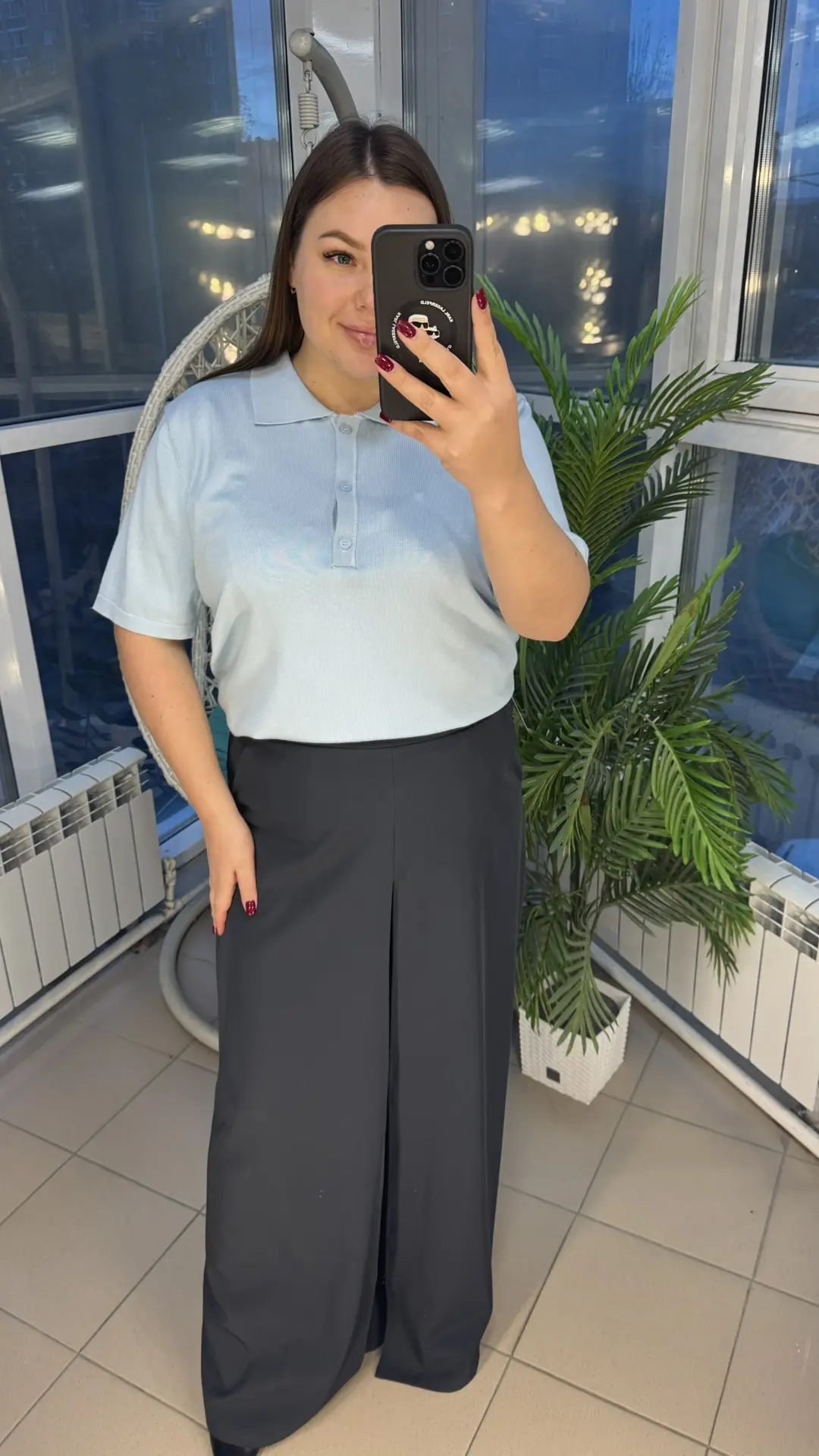 💫 Брюки-юбка - 2700₽, 50,52,54,56, шоколад, кофе, серые 😍