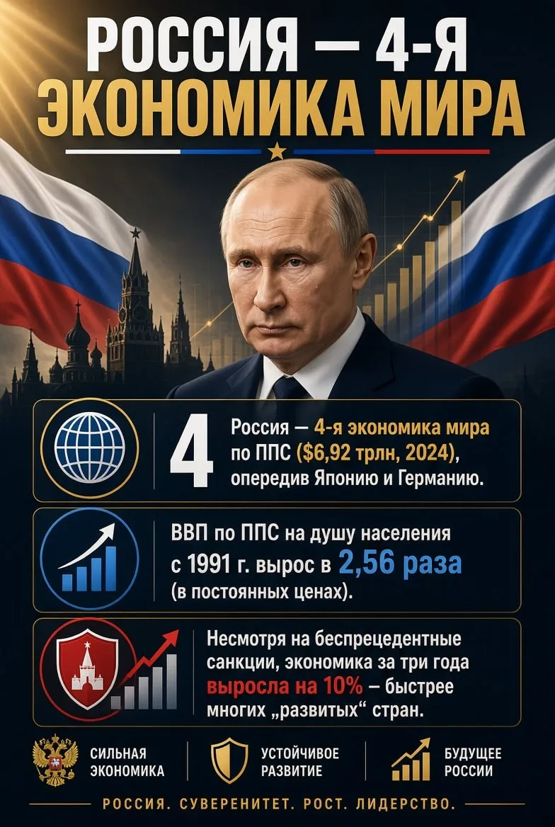 Достижения эпохи Путина языком цифр.