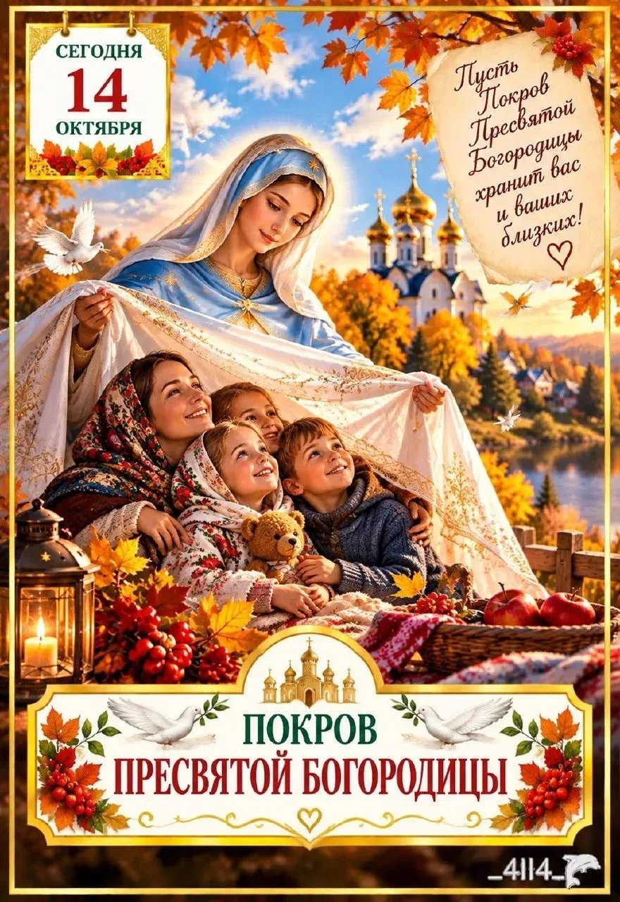 🔷 14 октября по новому стилю (1 октября по старому) православная церковь отмечает вели...