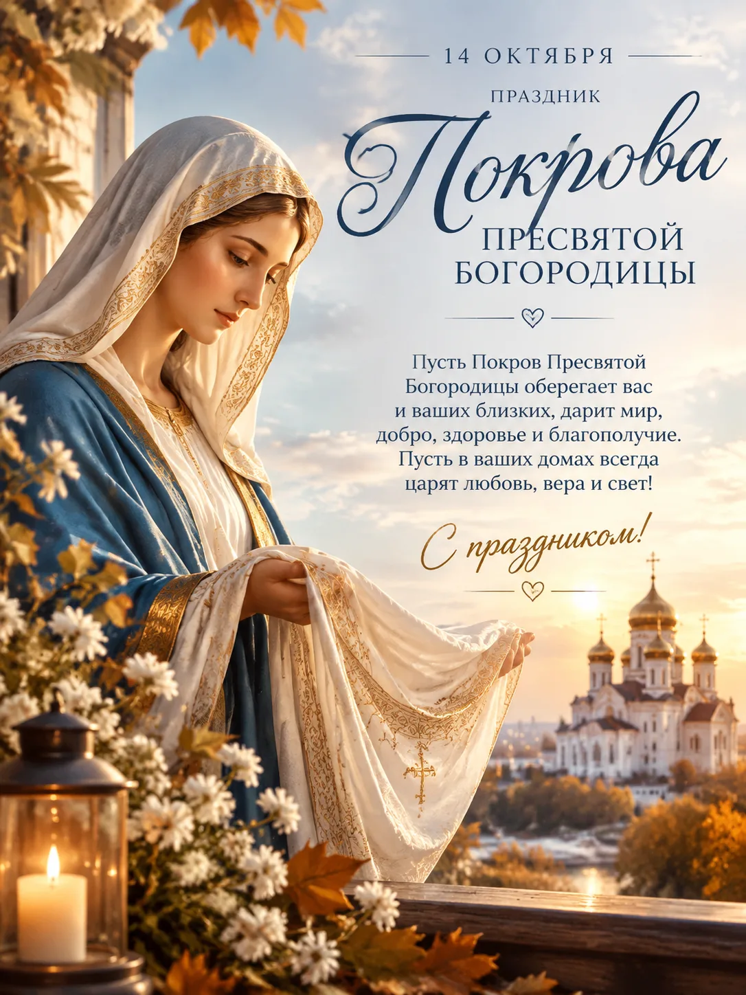 🍂 Вот и пришел Покров — батюшка!