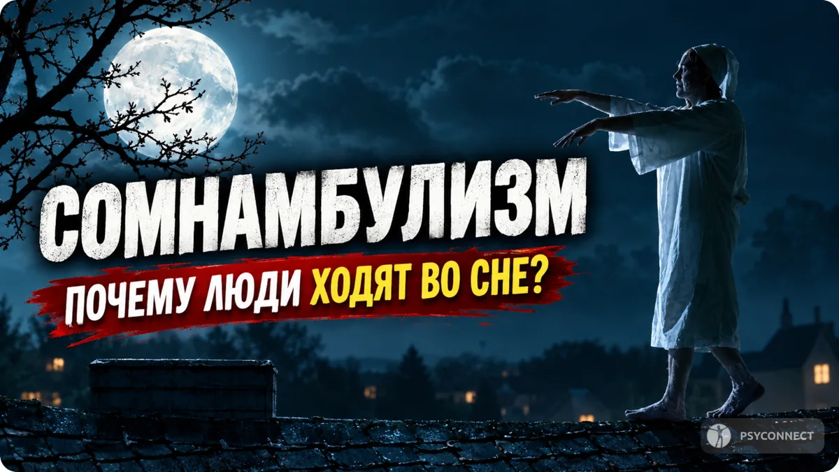 Представьте: человек спит, но вдруг садится на кровати, встает, идет по квартире, откры...