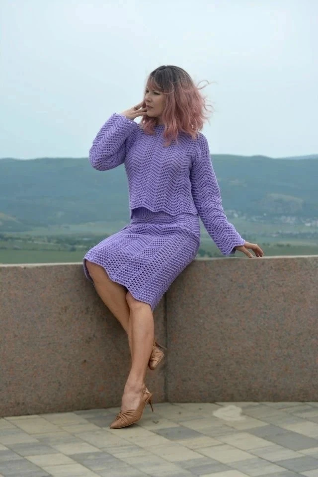 Лавандовый костюм
