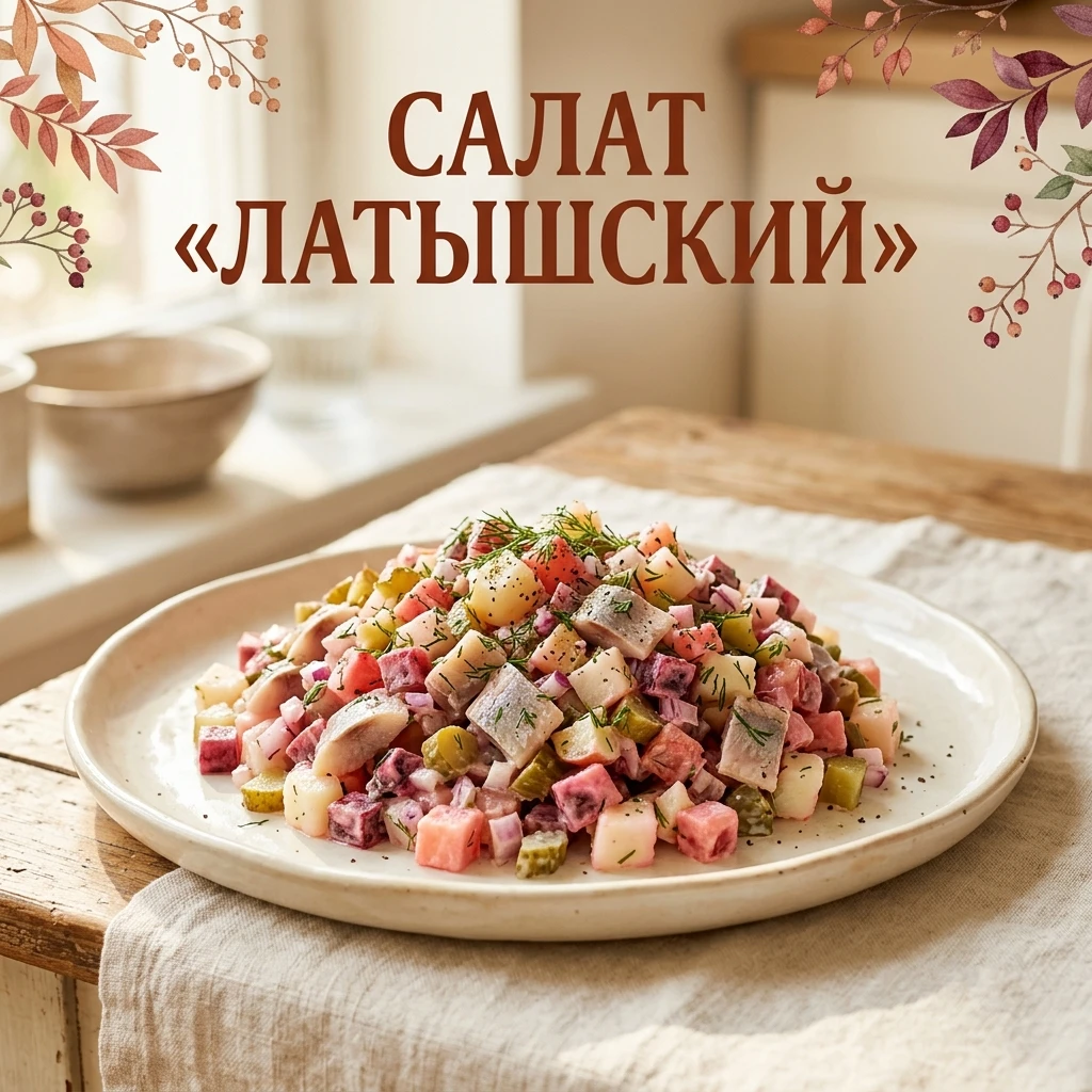 🥗 Салат «Латышский» — простой, сытный, с приятной кислинкой