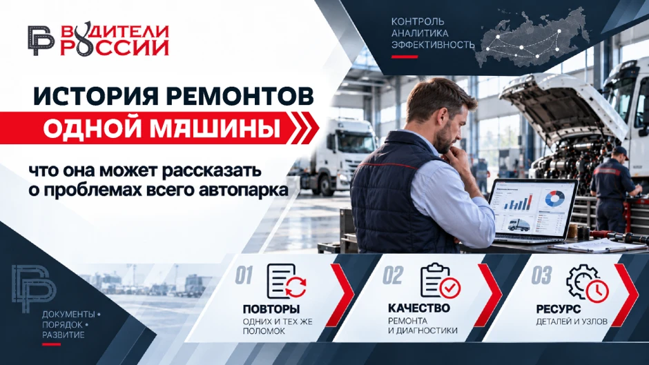🚛 Грузовик снова в ремонте: как понять, что автопарк платит за одну неисправность дважды?